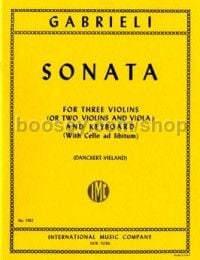 Sonata in C major for 3 violins & piano