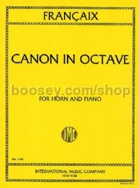 Canon in Octave for horn & piano