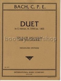 Duet In E Minor (G Major) H.598 (W.140)