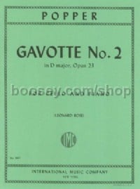 Gavotte No.2 Op. 23 - cello & piano