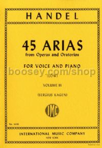 45 Arias Vol. 3 (Low Voice)