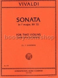 Sonata F Major (2 Violins & Piano)