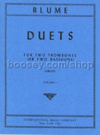 12 Duets, Vol. 1 for 2 trombones or bassoons