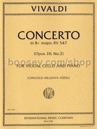 Concerto in Bb major Op. 20, No. 2 RV 547 - violin, cello & piano reduction
