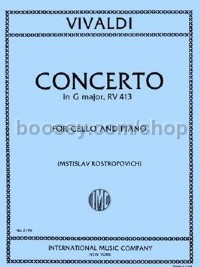 Konzert G-Dur  (Cello & Piano Reduction)