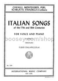Italian Songs of the 17th and 18th Centuries, Vol. 2 Medium Voice