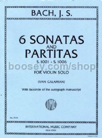 6 Sonatas & Partitas Violin
