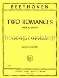 Two Romances Op. 40 & 50