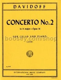 Konzert No2 A-Dur Op.14 (4 Cellos & Piano)