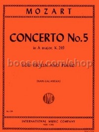 Violin Concerto No.5 A Major (Violin & Piano)