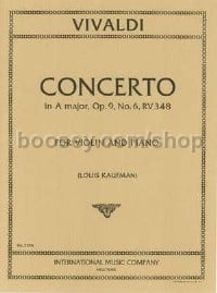 Violin Concerto A Major (Violin & Piano)