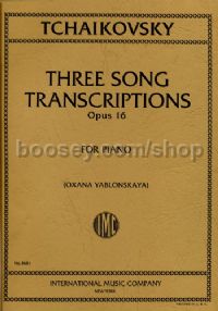 Three Song Transcriptions, Op. 16