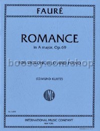 Romance in A Op. 69 for cello & piano