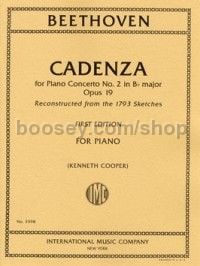 Cadenza for Piano Concerto No. 2 Op. 19