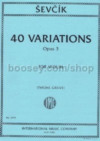 40 Variations Op.3 (Violin)
