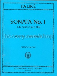 Sonata No.1 D minor Op.109 (Cello & Piano - Score & Part)