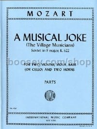 Musical Joke F Maj Min Score (Mixed Ensemble)
