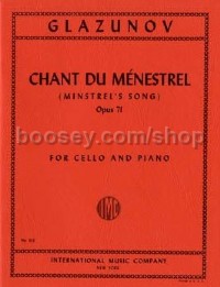 Chant Du Menestrel Op71 (Cello & Piano)