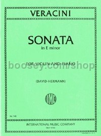 Violin Sonata E Minor (Violin & Piano)