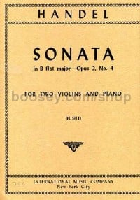 Sonata B Flat Major (2 Violins & Piano)