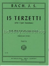 Js Fifteen Terzetti  (2 Violins & Viola)