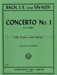 Js Concerto No.1 Gmaj  (Cello & Piano Reduction)