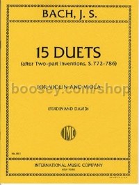Js Fifteen Duets  (Violin & Piano)