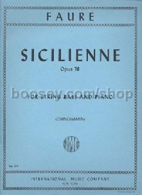 Sicilienne Op78  (Double Bass & Piano)