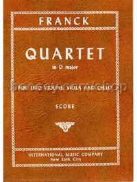 String Quartet D Maj Min (Score)