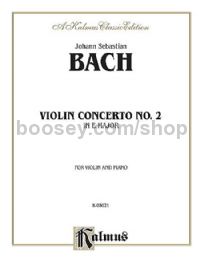 Violin Concerto No. 2 in E Major - Violin and Piano