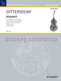 Concerto in E major Krebs 172 - double bass & orchestra (score)