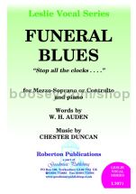 Funeral Blues for voice & piano