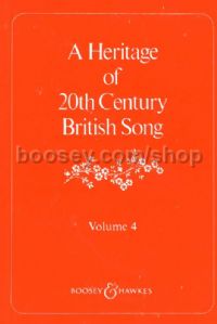 Heritage of 20th Century British Song: Vol 4 (Voice & Piano)