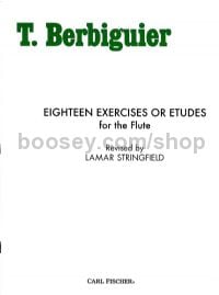 Exercises (18) or Etudes for flute