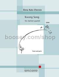 Kwong Song (Clarinet Quartet - Score & Parts)