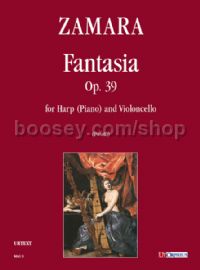 Fantasia Op. 39 for Harp (Piano) & Cello (score & parts)
