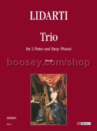 Trio for 2 Flutes & Harp (Piano) (score & parts)