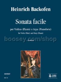 Sonata Facile for Violin (Flute) & Harp (Piano) (score & parts)