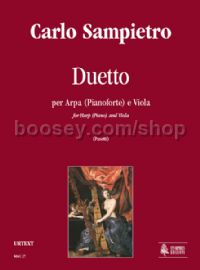 Duet (Milano 1827) for Harp (Piano) & Viola (score & parts)