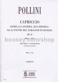 Capriccio on the Cavatina “Eco pietosa” from Rossini’s “La pietra del paragone” Op. 29 for Harp (Pia