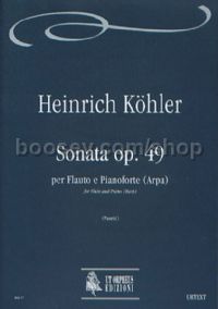 Sonata Op. 49 for Flute & Piano (Harp) (score & parts)