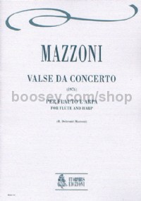 Valse da concerto for Flute & Harp (1976) (score & parts)