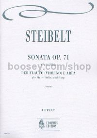 Sonata Op. 71 for Flute (Violin) & Harp (score & parts)