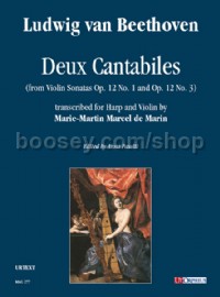 Deux Cantabiles Op.12 No.1 & Op.12 No.3 (violin and harp score & parts)