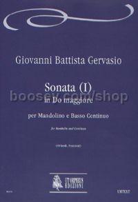 Sonata (I) in C Major for Mandolin & Continuo (score & parts)