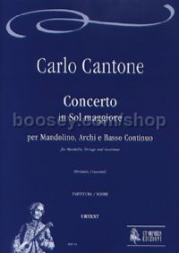 Concerto in G Major for Mandolin, Strings & Continuo (score)