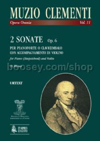 2 Sonatas Op. 6 for Piano (Harpsichord) & Violin (score & parts)