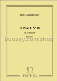 Sonate N. 10 En Fa Majeur, Pour Piano