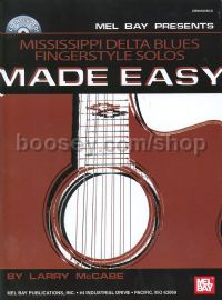 Mississippi Delta Blues Fingerstyle Solos Made Easy (Book & Online Audio)
