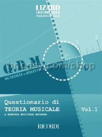 Questionario Di Teoria E Armonia Musicale Moderna, Vol.I (Book)